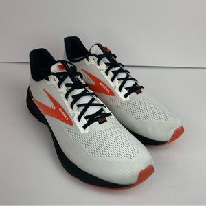 Brooks Launch 8 Men's Size 13 D White Red Running Shoes Sneakers 1103581D198